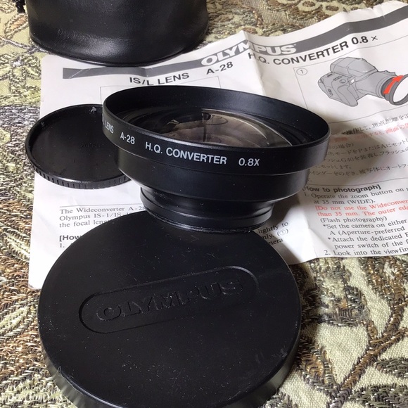 Vintage Olympus wide angle camera lens IS/L A-28 HQ Converter 0.8 x Japan made - Picture 3 of 5